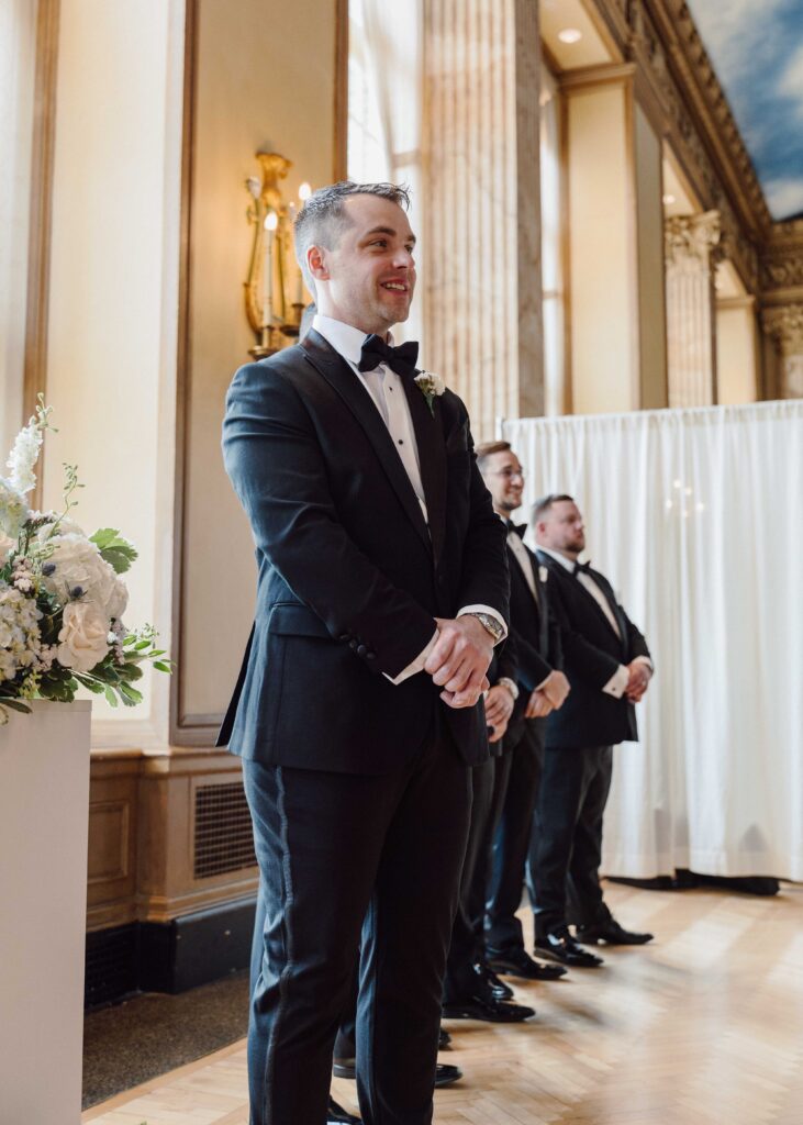 Hotel Syracuse wedding ceremony grand ballroom
