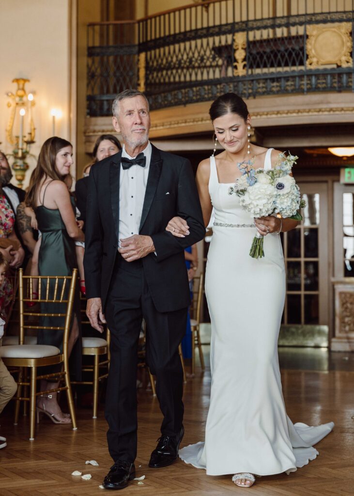 Hotel Syracuse wedding ceremony grand ballroom