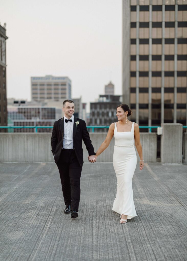 Hotel Syracuse Wedding sunset portraits