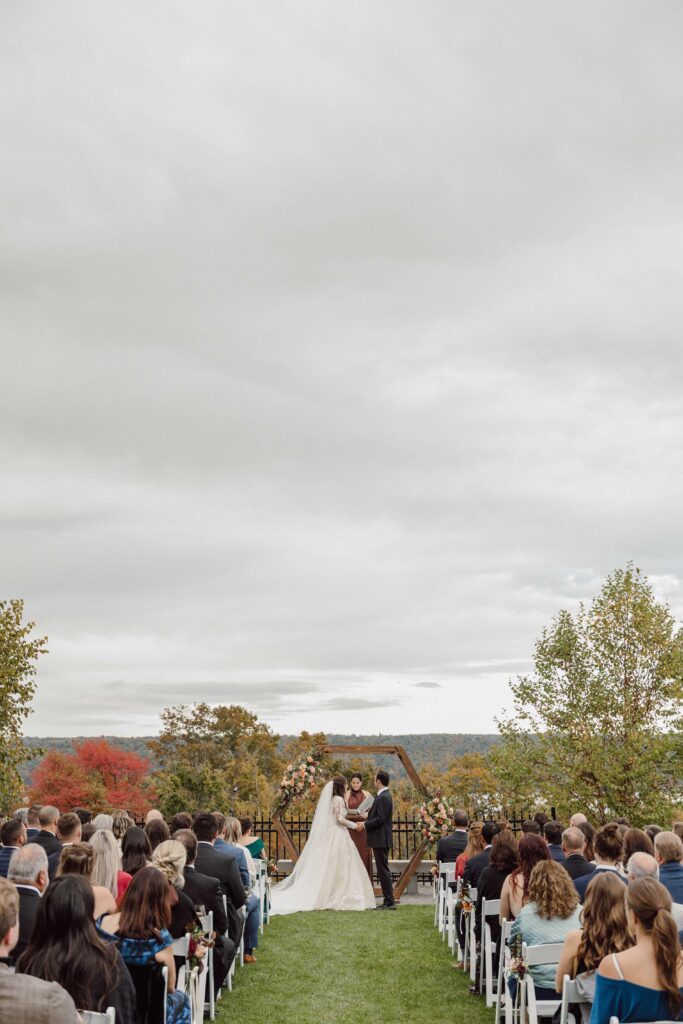 ceremony at Inn at Taughannock Falls wedding
