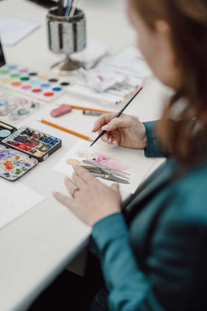 live painter for Inn at Taughannock Falls wedding