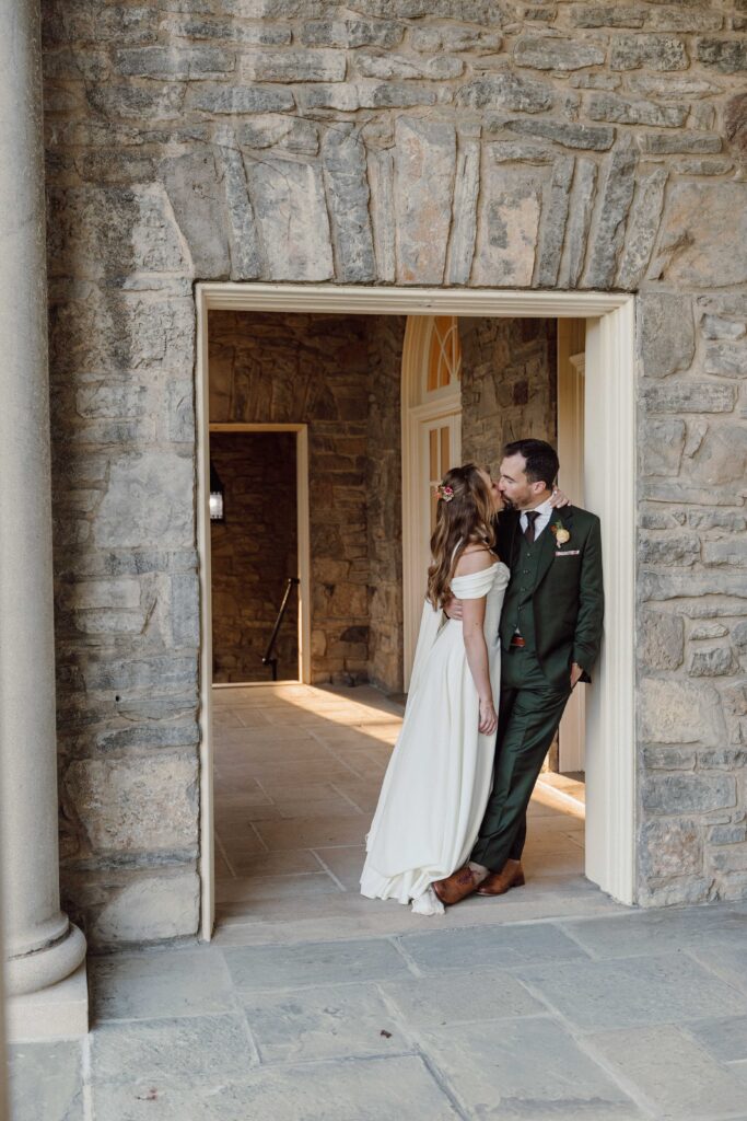 bride and groom portraits at Onondaga Country Club 