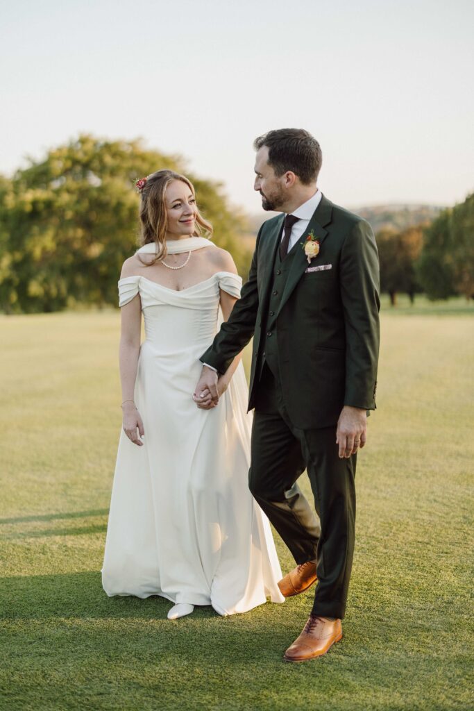 bride and groom portraits at Onondaga Country Club 