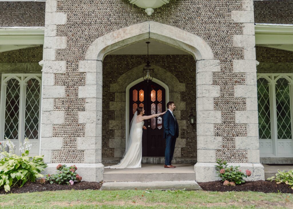 first look under covered porch at The Munro in Skaneateles, NY