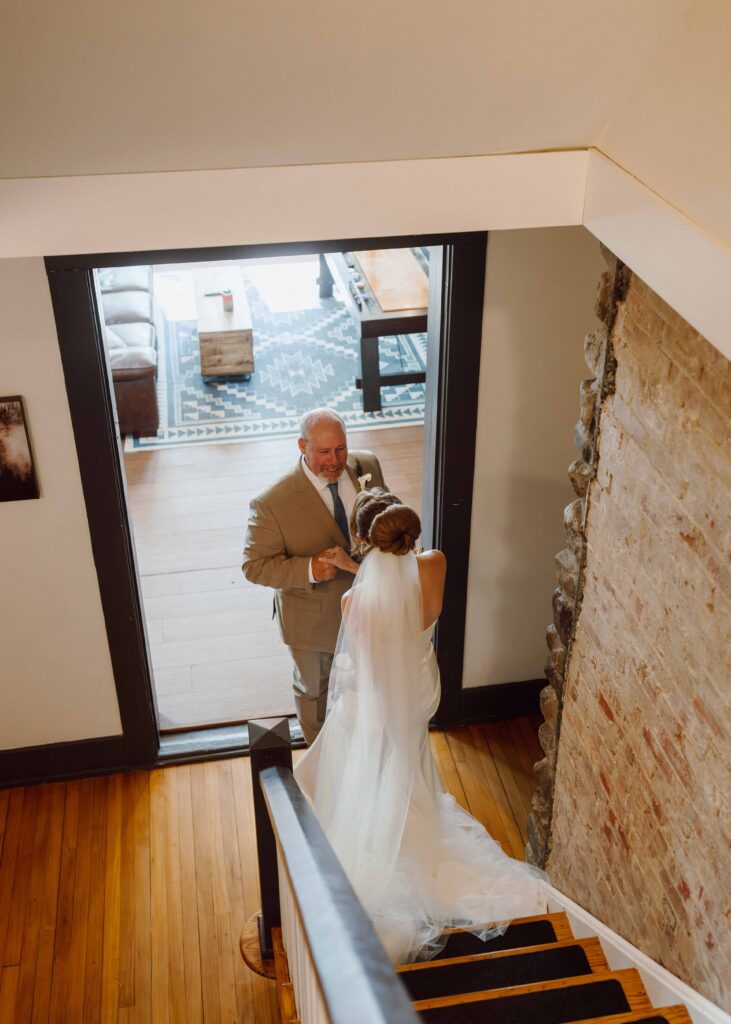 father first look vanderkamp ny wedding