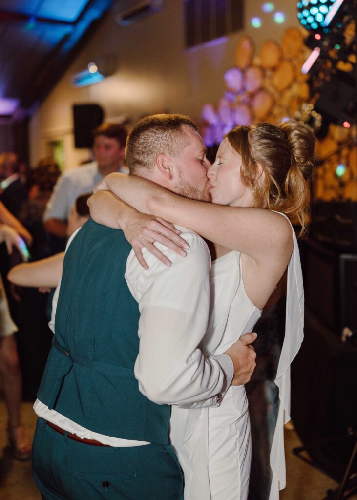 dance floor at vanderkamp ny wedding