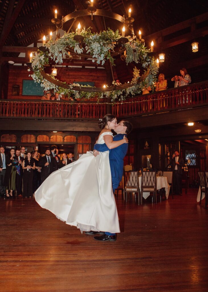 first dance couples portrait Lake George Club Wedding 