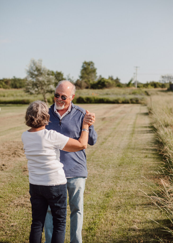 grandma and grandpa portraits
