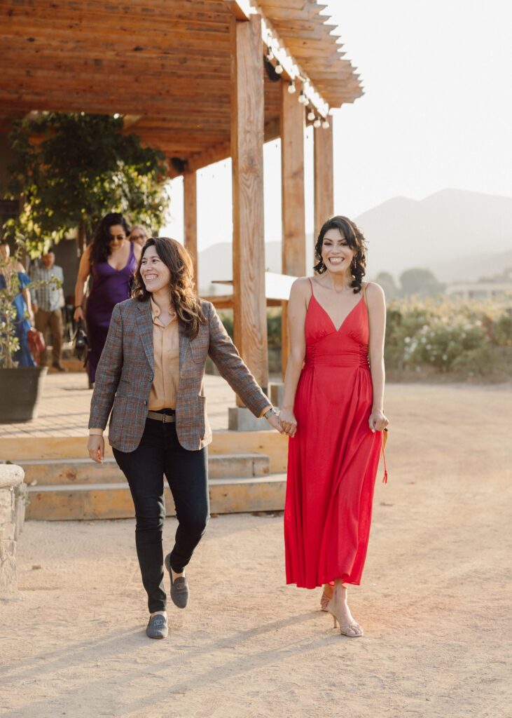 lesbian wedding welcome party