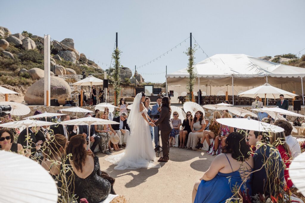 same sex wedding ceremony destination wedding in Mexico